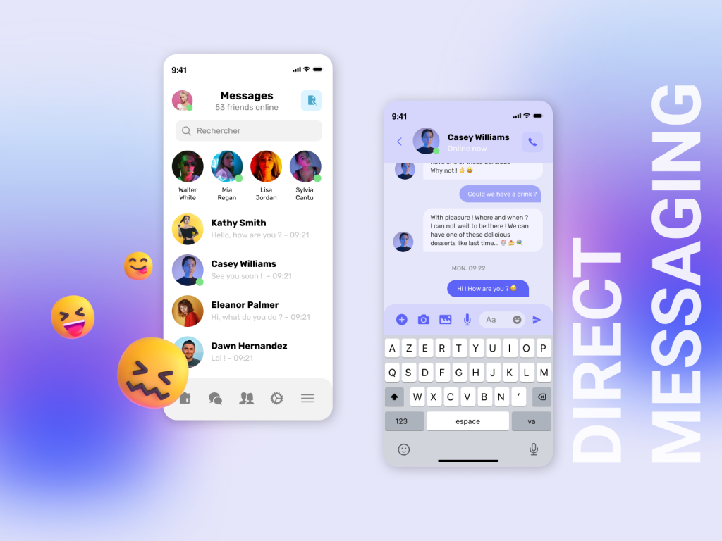 Product Designer | UX:UI Designer - Direct Messaging App iOS Chatbox by iPaulette : Paulette Studio
